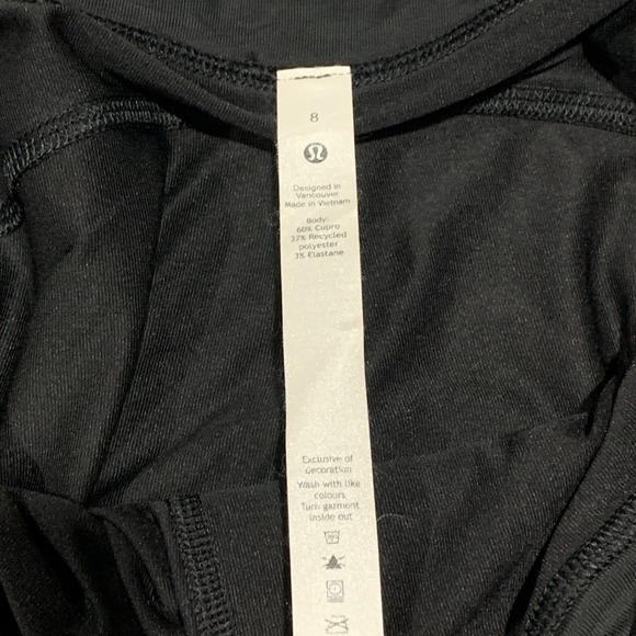 Lululemon Wide Leg HR Pull-On Crop Black Yoga Pant Women's Size 8 - Picture 7 of 12
